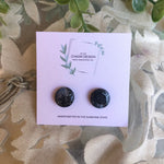 Cargar imagen en el visor de la galería, Blue and Gray Marble Studs
