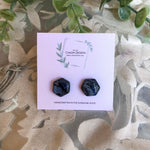 Cargar imagen en el visor de la galería, Blue and Gray Marble Studs
