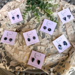 Cargar imagen en el visor de la galería, Blue and Gray Marble Studs
