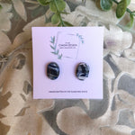 Cargar imagen en el visor de la galería, Blue and Gray Marble Studs
